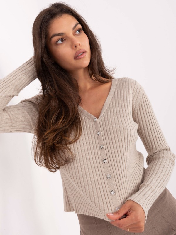 Megztinis-PM-SW-R1639.27-smėlinės spalvos