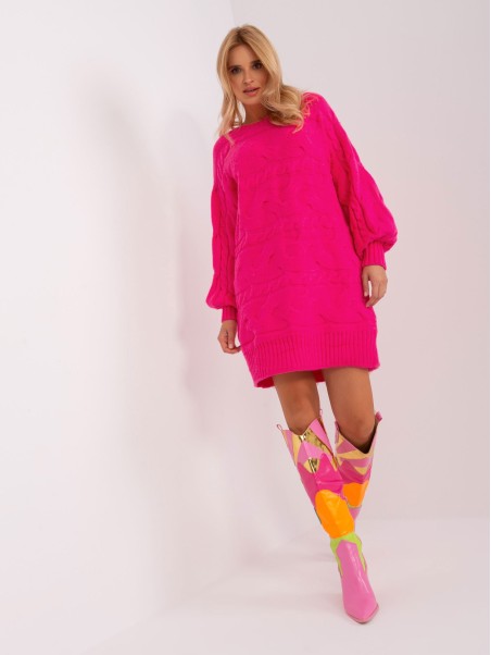Sweter-AT-SW-2367.76P-fuksjowy