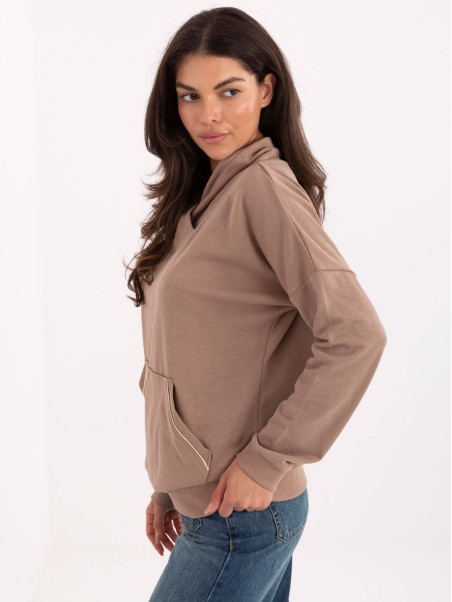 Bluza-RV-BL-A874.01P-ciemny bezowy
