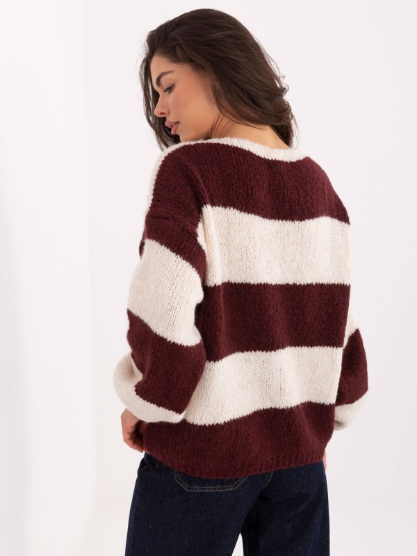 Sweter-MI-SW-0109.79-bordowy 2