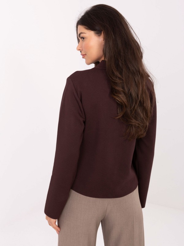 Sweter-PM-SW-CV6659.86-ciemny brązowy 2
