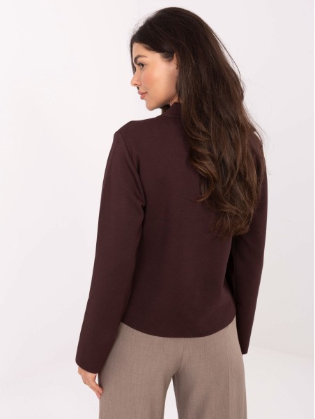 Sweter-PM-SW-CV6659.86-ciemny brązowy