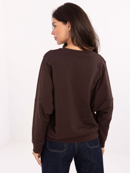 Bluza-RV-BL-A877.19P-ciemny brązowy