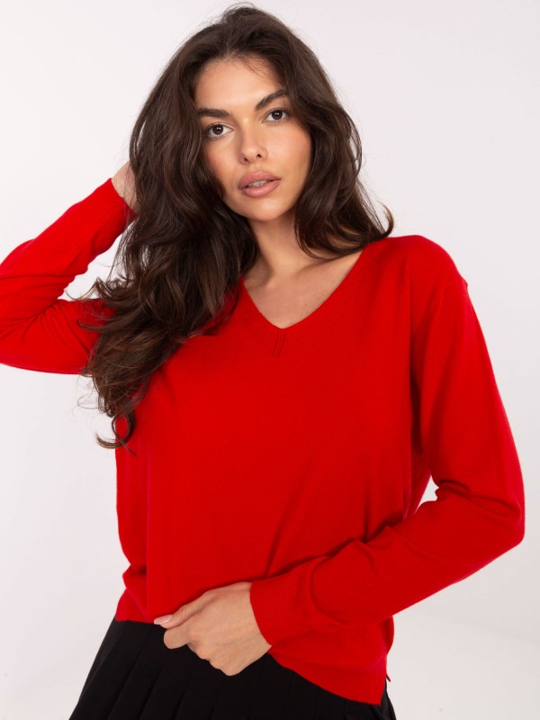 Sweter-PM-SW-SY5511.78-czerwony 2