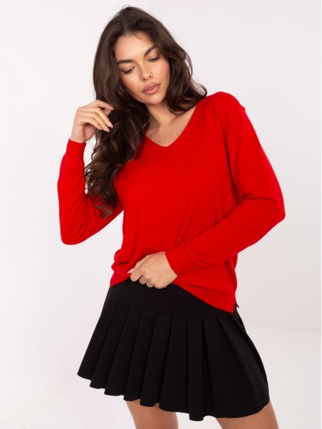 Sweter-PM-SW-SY5511.78-czerwony