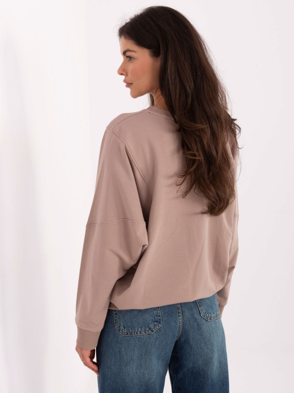 Bluza-RV-BL-A877.19P-ciemny bezowy