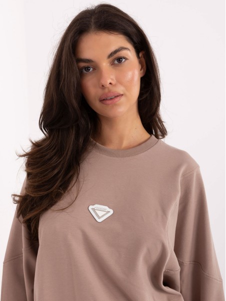 Bluza-RV-BL-A877.19P-ciemny bezowy