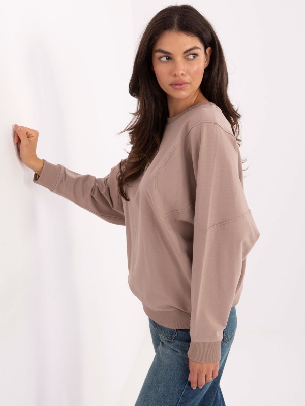 Bluza-RV-BL-A877.19P-ciemny bezowy
