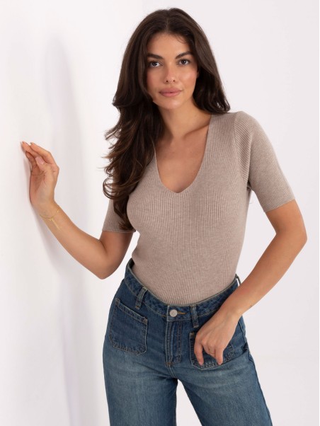 Sweter-PM-SW-B-627.63-ciemny bezowy