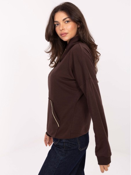 Bluza-RV-BL-A874.01P-ciemny brązowy