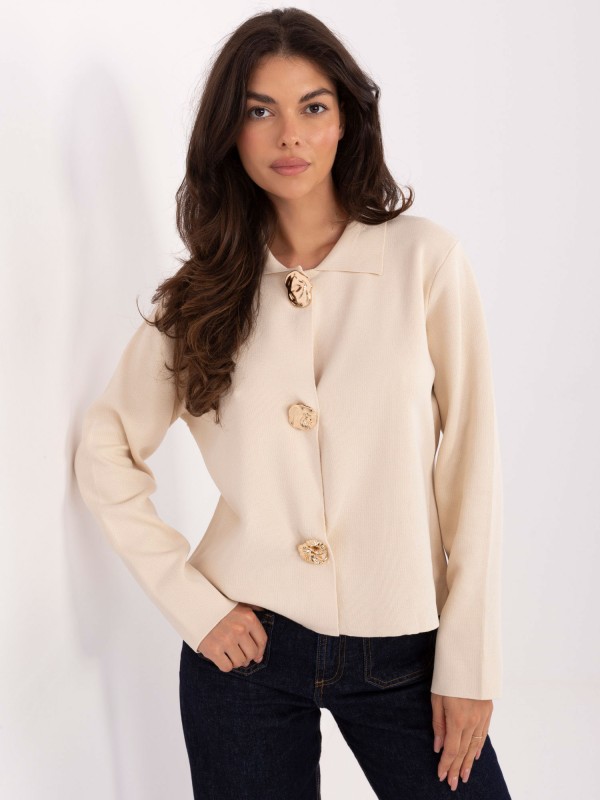 Sweter-PM-SW-CV6659.86-jasny beżowy