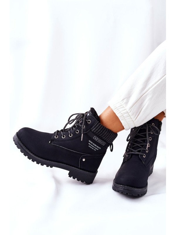 Women s Flat Hiking Boots Black Grunders