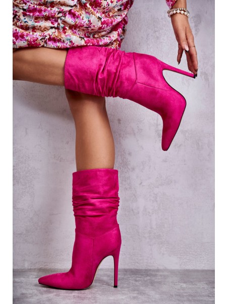 Women's Wrinkled Boots Boots pink Laguna