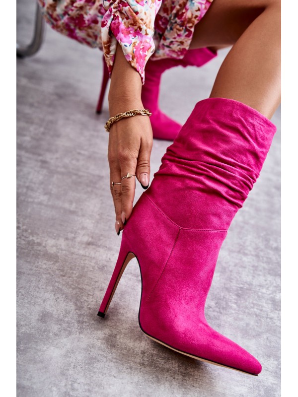 Women's Wrinkled Boots Boots pink Laguna