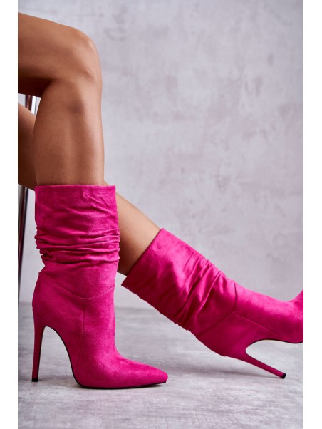 Women's Wrinkled Boots Boots pink Laguna
