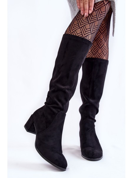 Classic Eco Suede Boots Sergio Leone KZ205 Black