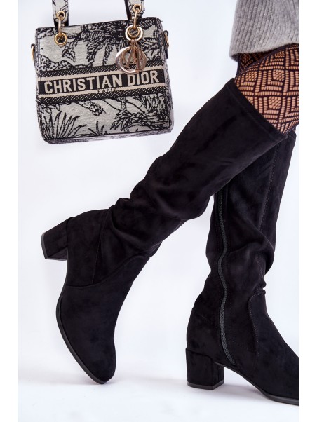 Classic Eco Suede Boots Sergio Leone KZ205 Black