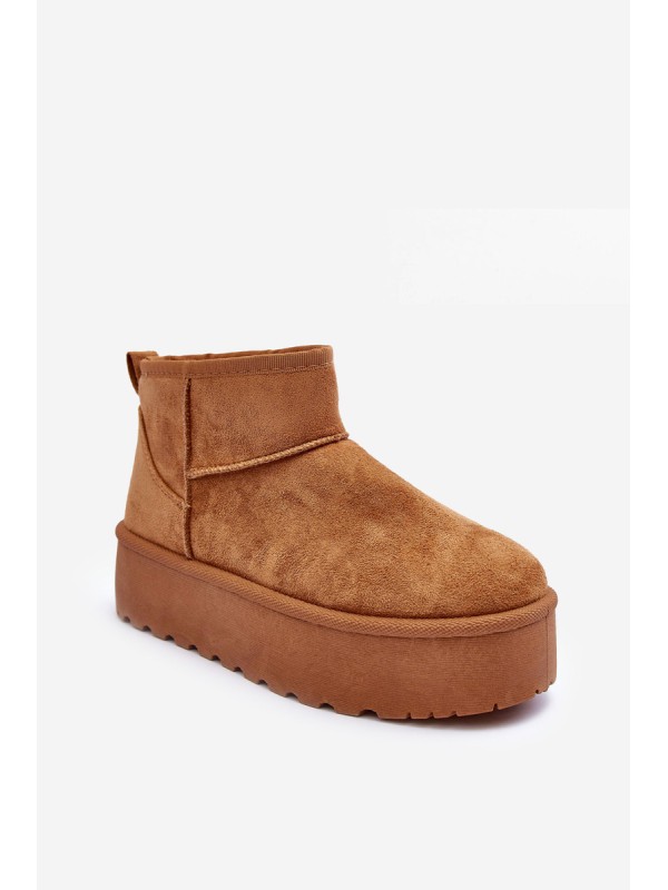 Brown Corcoran Suede Snow Boots On Platform 2