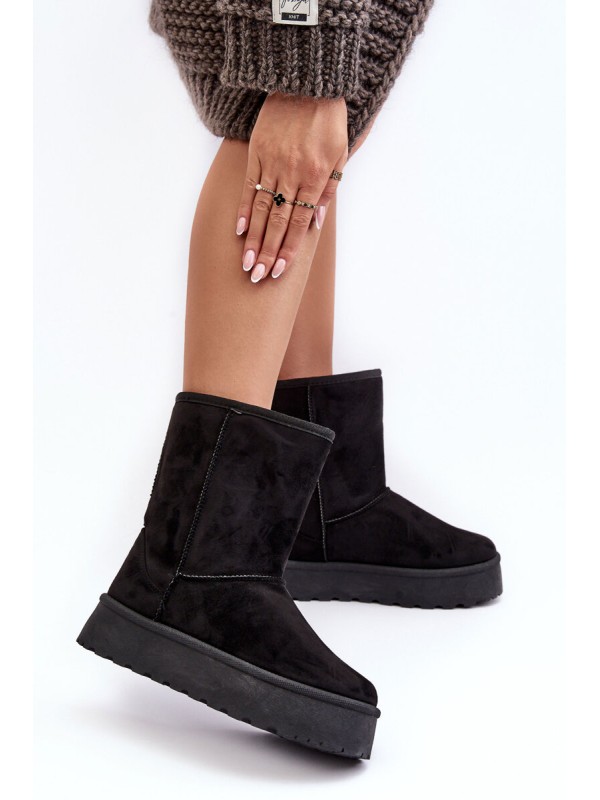 Women's Snow Boots Insulated with Fur Black Abrams Women's Snow Boots Insulated with Fur Black Abrams