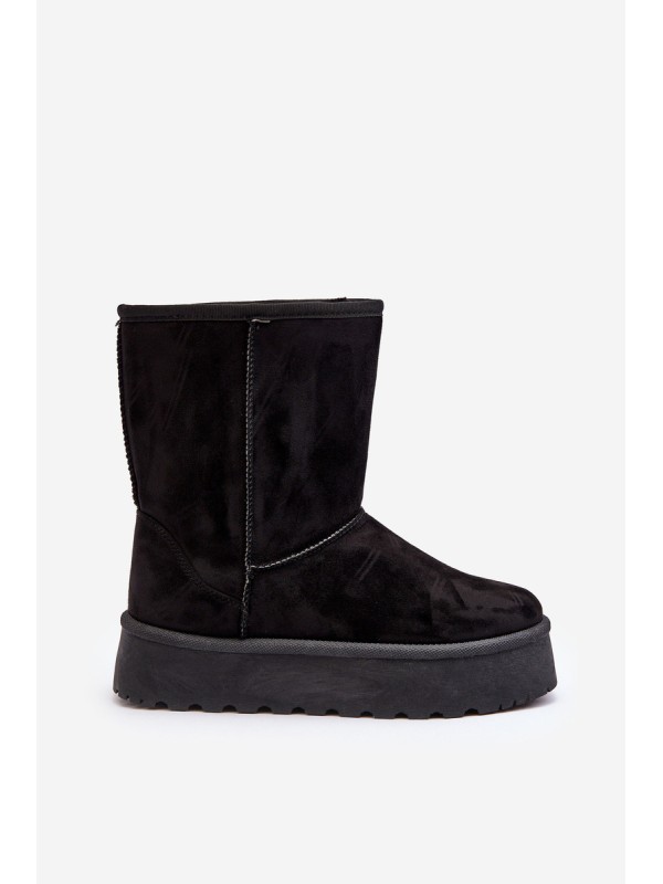 Women's Snow Boots Insulated with Fur Black Abrams Women's Snow Boots Insulated with Fur Black Abrams