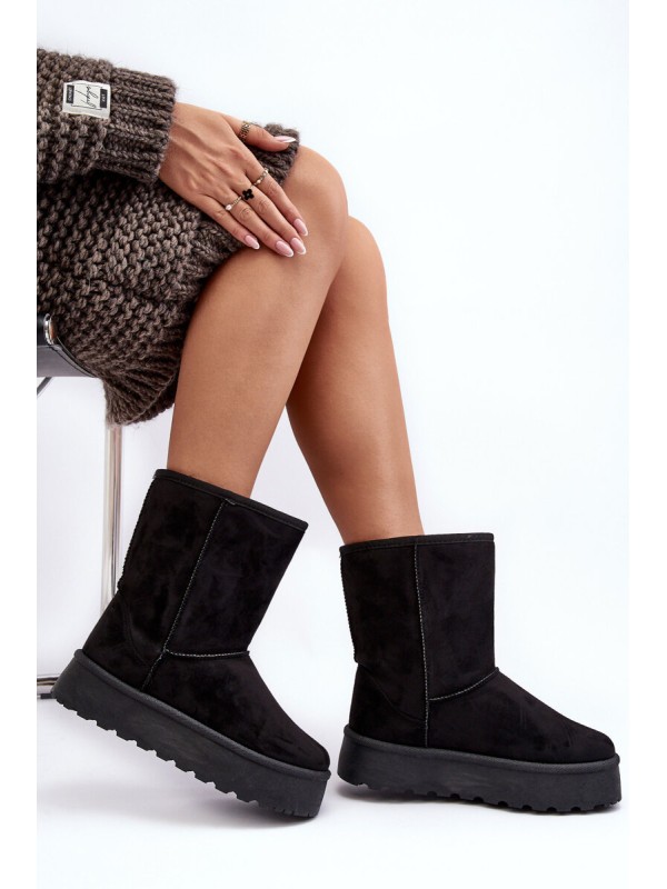 Women's Snow Boots Insulated with Fur Black Abrams Women's Snow Boots Insulated with Fur Black Abrams