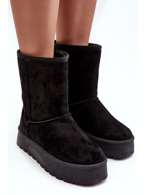 Women's Snow Boots Insulated with Fur Black Abrams Women's Snow Boots Insulated with Fur Black Abrams