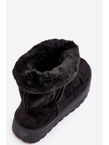 Women's Snow Boots Insulated with Fur Black Abrams