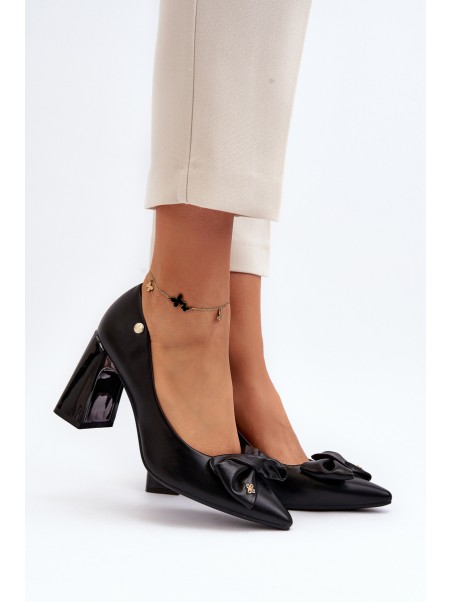 Black Bow Pump Heels by Ariemessa