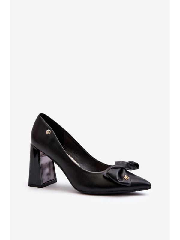 Black Bow Pump Heels by Ariemessa
