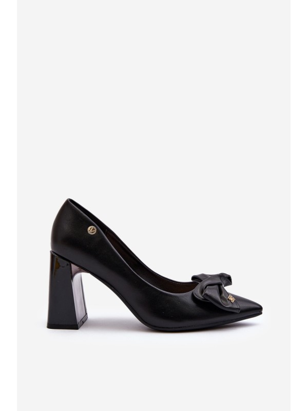 Black Bow Pump Heels by Ariemessa