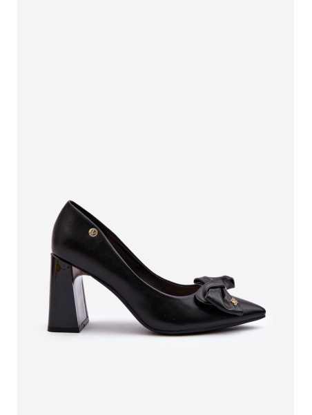 Black Bow Pump Heels by Ariemessa