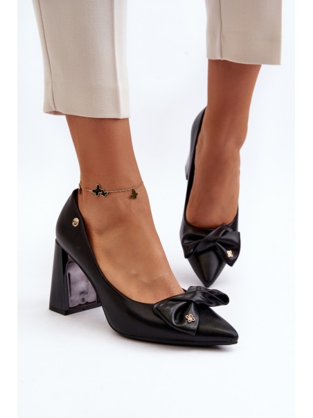 Black Bow Pump Heels by Ariemessa