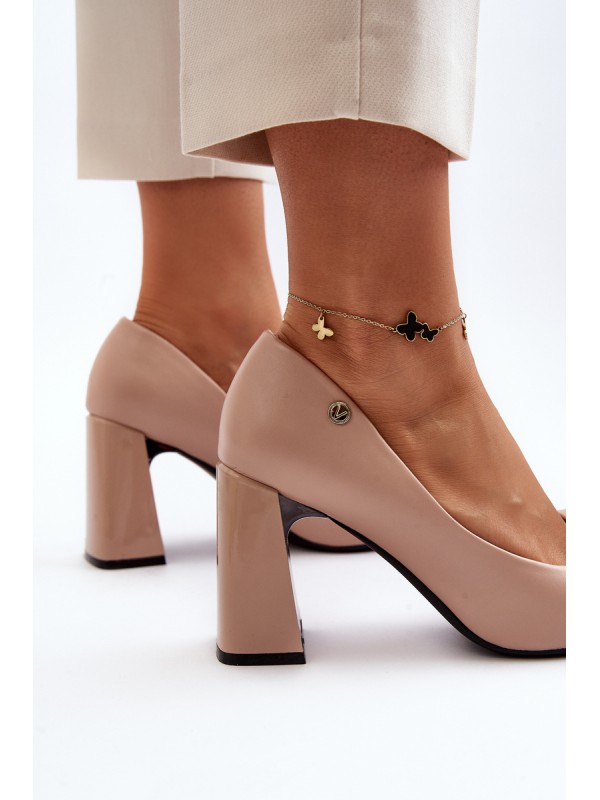 Pumps With Bow On Stiletto Beige Ariemessa