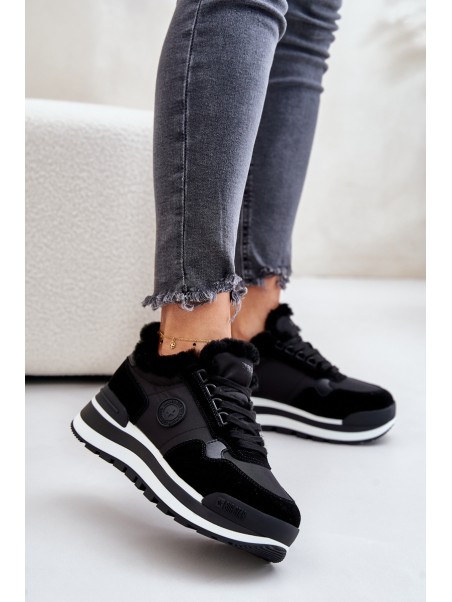 Women's Insulated Platform Sneakers Big Star OO274A216 Black