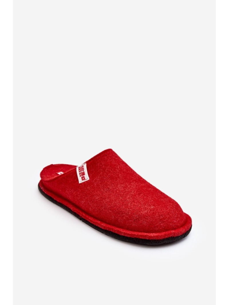 Women's Classic Slippers Big Star KK276012 Red