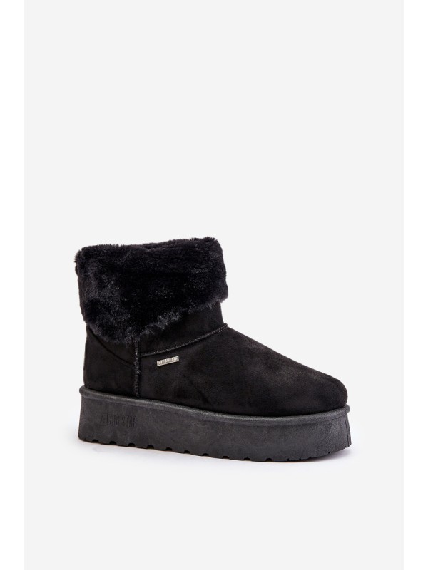 Snow boots on platform with fur Big Star OO274A108 Black