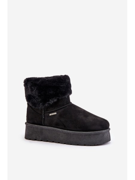 Snow boots on platform with fur Big Star OO274A108 Black
