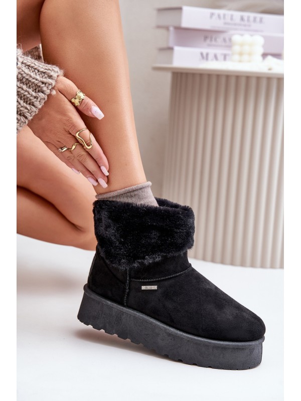 Snow boots on platform with fur Big Star OO274A108 Black