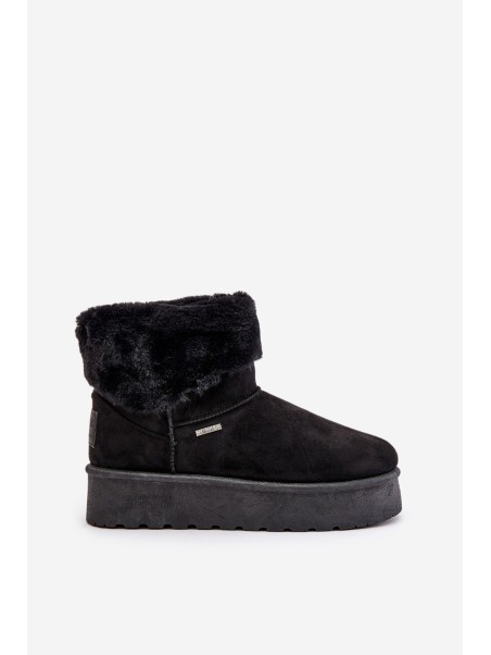 Snow boots on platform with fur Big Star OO274A108 Black