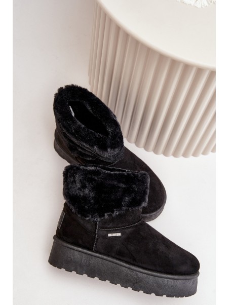 Snow boots on platform with fur Big Star OO274A108 Black