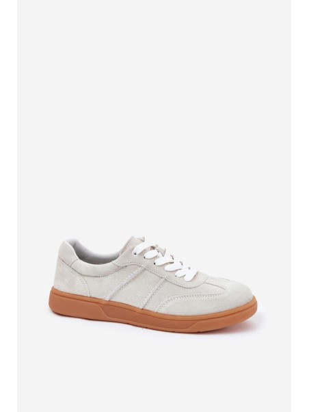 Suede Low Sneakers Women Grey Paliana