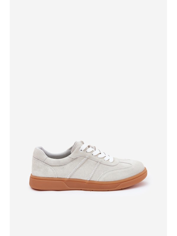 Suede Low Sneakers Women Grey Paliana