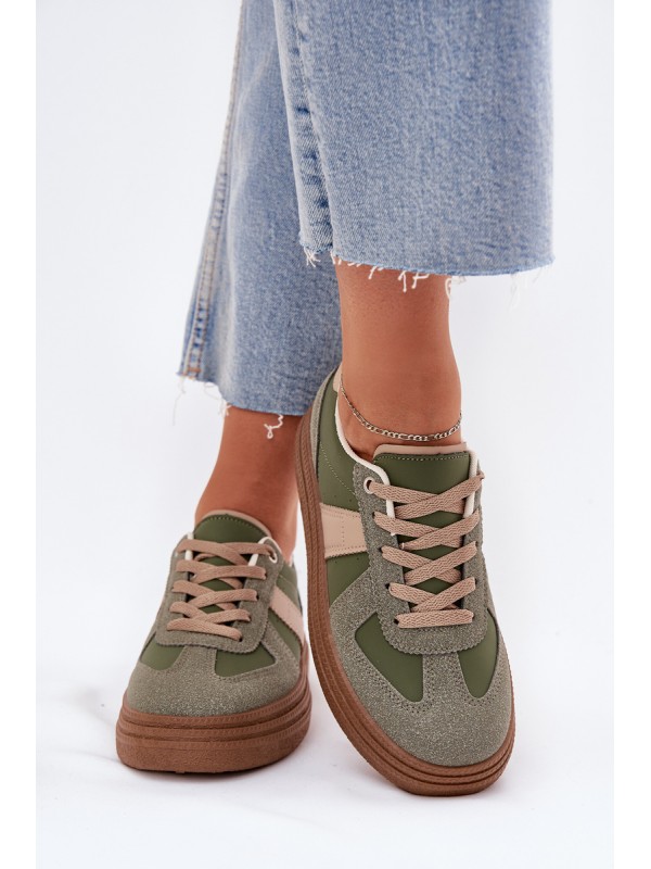 Women's Platform Sneakers Green Dovina