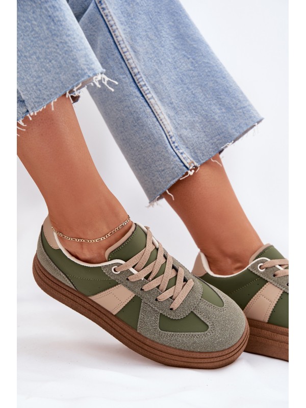 Women's Platform Sneakers Green Dovina