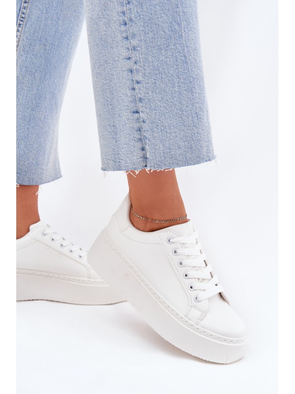 Women's Platform Sneakers White Sallira