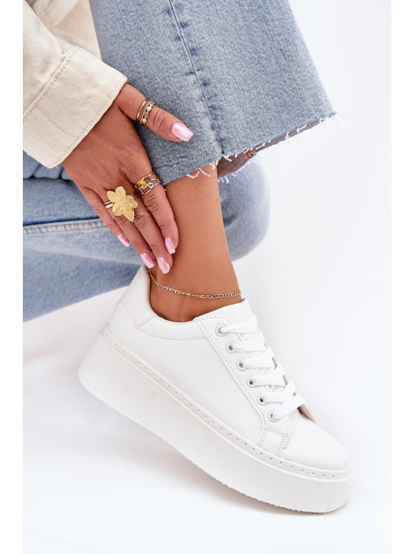 Women's Platform Sneakers White Sallira