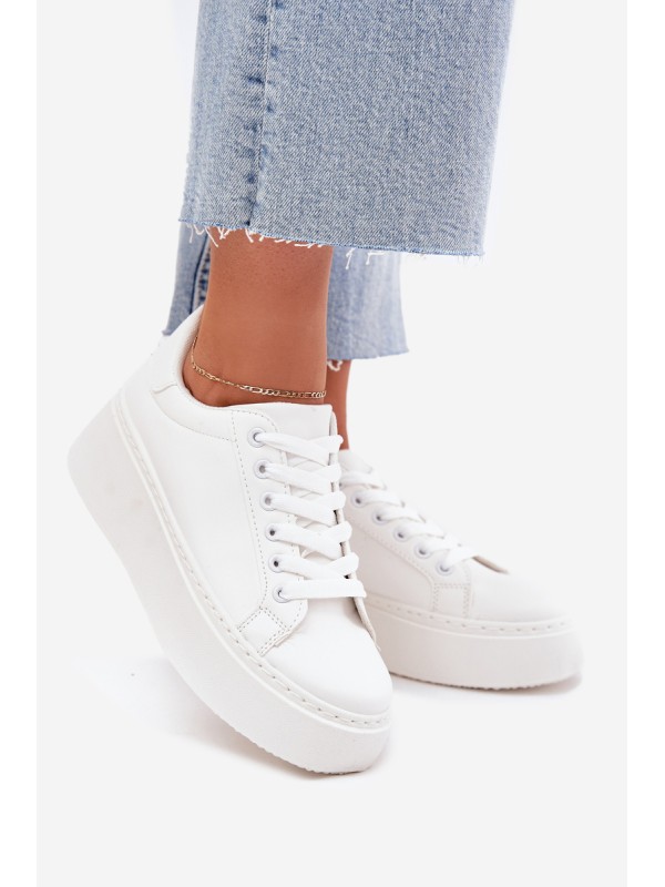 Women's Platform Sneakers White Sallira