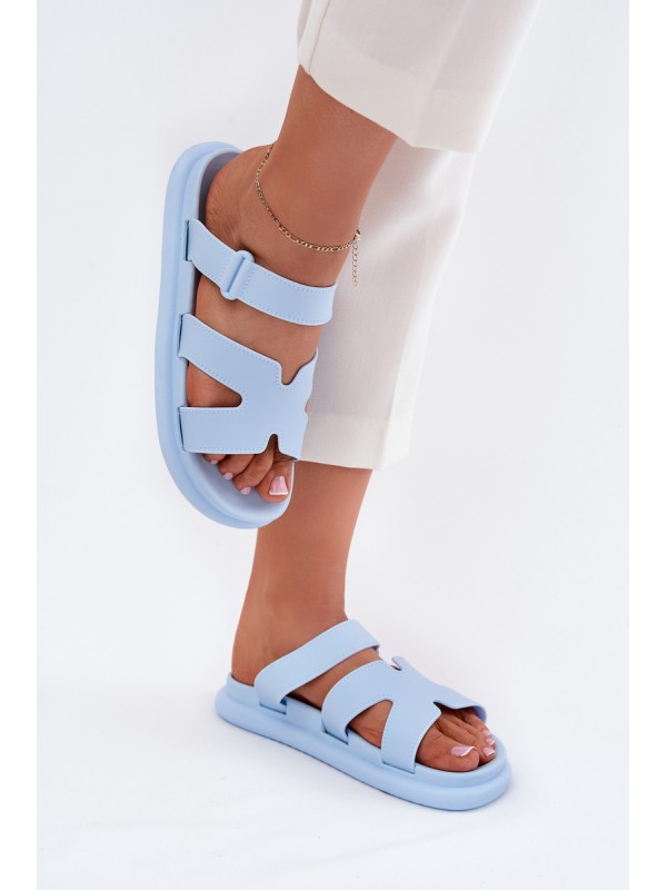 Women's Rubber Slippers With Strap Blue Tavirae 2