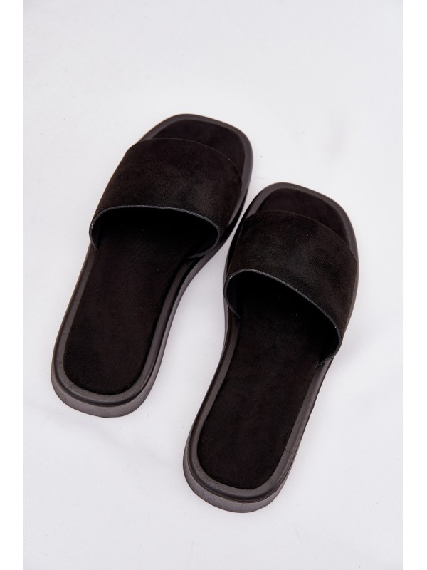 Ladies Platform Sandals Made Of Eco Suede Black Jorina
