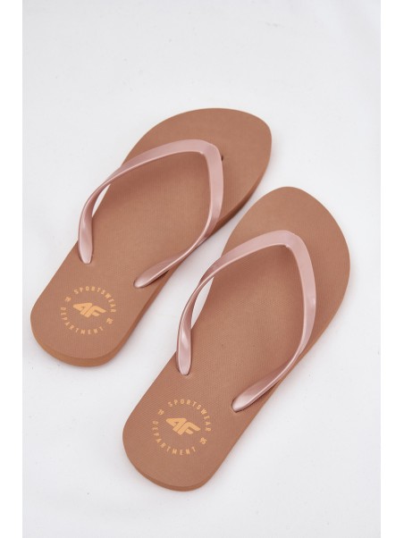 Women's Flip Flops Light Brown 4FMM00FFLIF018-82S